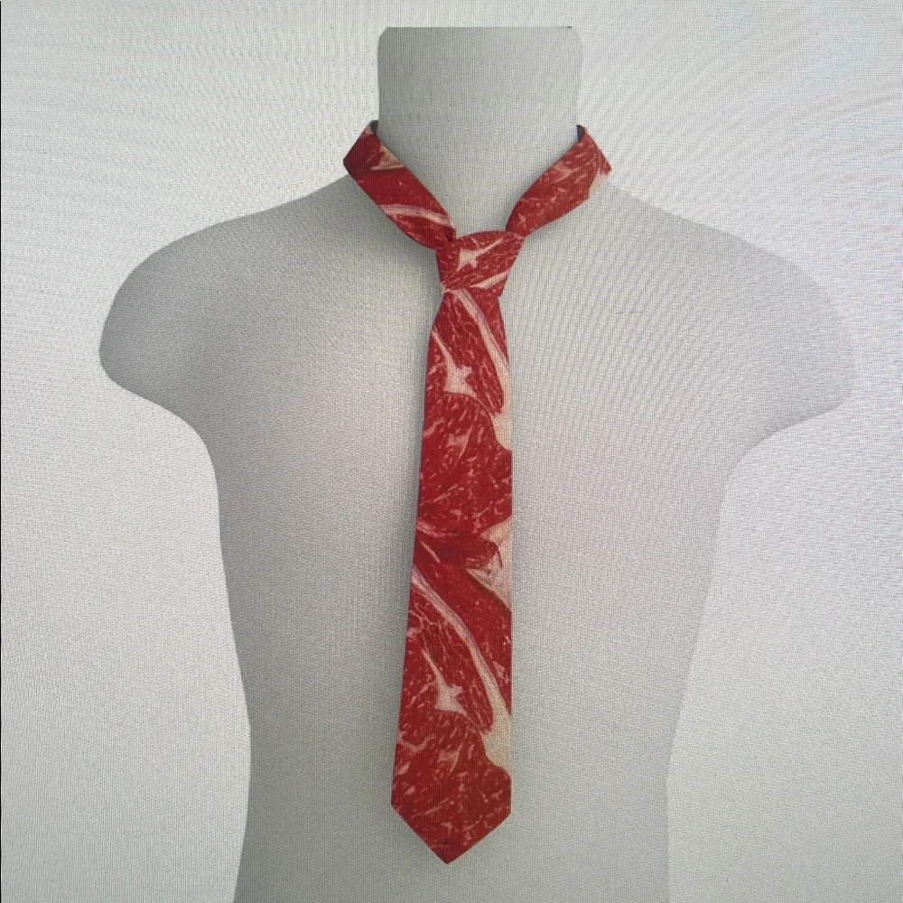 Red Meat Pattern Tie - Picture 1 of 3